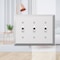 Amerelle Wall Plate, Number of Gangs: 3 gang Stamped Steel, Polished Chrome Finish, Chrome 161TTT - alternate 2